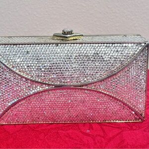 Judith Leiber elegant crystal clutch handbag.  Perfect for evenings out